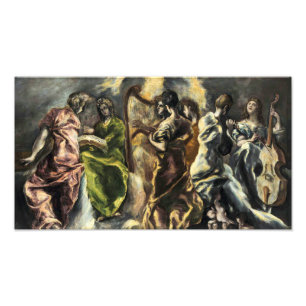 Het Concert van de Engelen El Greco Foto Afdruk