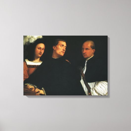 Het concert van de Titische  Renaissance Fine Art Canvas Afdruk (Voorkant)