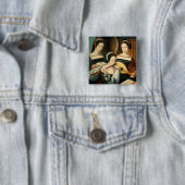 Het concert vierkante button 5,1 cm (In situ)