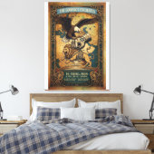 Het conflict escaleert canvas afdruk (Insitu (Slaapkamer))