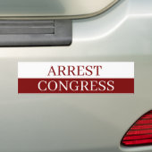 Het Congres doet zijn werk niet Bumpersticker (Op auto)