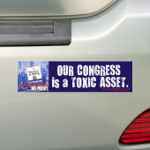 Het congres is een giftige bumpersticker voor bedr (Op auto)