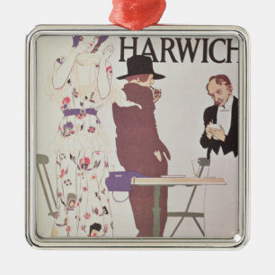 Het continent Via Harwich Metalen Ornament