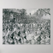 Het continentale leger dat het oude leger afsloot poster (Voorkant)