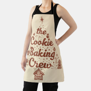 Het Cookie Bak Crew Kerstboom Ontwerp Schort