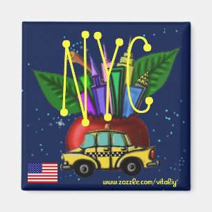 Het coole magneetontwerp van New York City Magneet