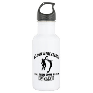 het coole ontwerp van de volleybalspeler waterfles