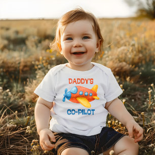 Het copiloot vliegtuig van papa romper