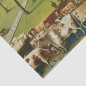 Het Cornell Boerderij (landschap Pennsylvania) Tissuepapier (Detail)