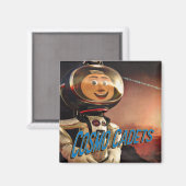 Het Cosmo Show | "Cosmo Cadets" 2" vierkante magne Magneet (Voorkant / Achterkant)