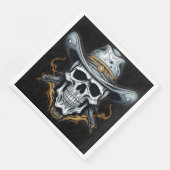 Het cowboyskelet servet (Hoek)