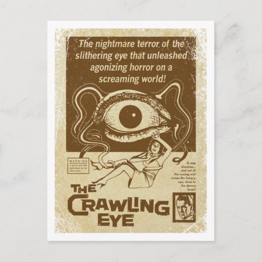 Het Crawling Eye Briefkaart (Voorkant)