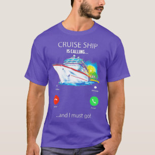 Het cruiseschip belt en ik moet naar T-shirt Lover