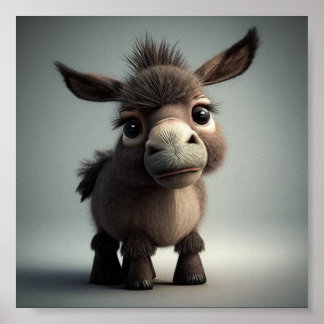 Het Cutest Donkey-Poster Poster