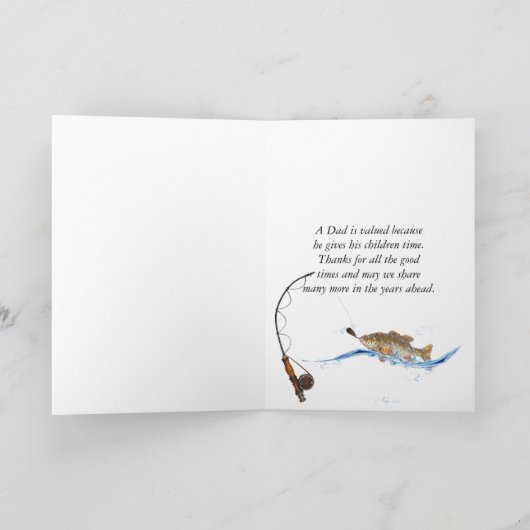 Het dag-Man die van de vader largemouth baarzen Kaart (Binnen)