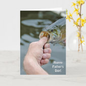 Het dag-Man die van de vader largemouth baarzen Kaart (Gele Bloem)