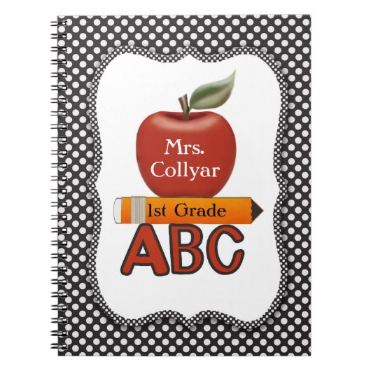 Het Dagboek van de gepersonaliseerde Rode Leraar Notitieboek (Voorkant)