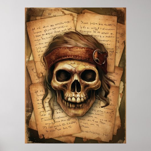 Het dagboek van de piraat poster (Voorkant)