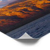 Het daglicht begroet de Sierra de la Giganta Poster (Hoek)