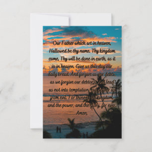 Het Daily Prayer Flat Wenskaart van de Heer Kaart