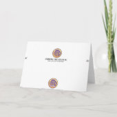 Het Dalmatische Roze van het Patroon van de Vlek Bedankkaart (Achterkant)