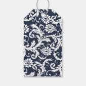 Het  Damaspatroon van de Foto Rustic Cadeaulabel (Achterkant)