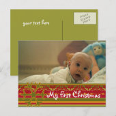 Het Damast van strepen Mijn Briefkaart van de Foto (Voorkant / Achterkant)