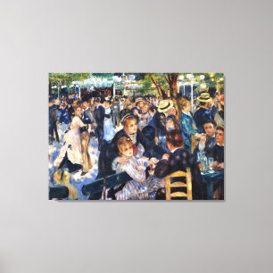 Het dansen bij het Fijne Art. van La Galette Canvas Afdruk