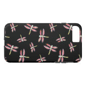 Het dansen het Roze Art. van de Libel Case-Mate iPhone Case (Achterkant (Horizontaal))