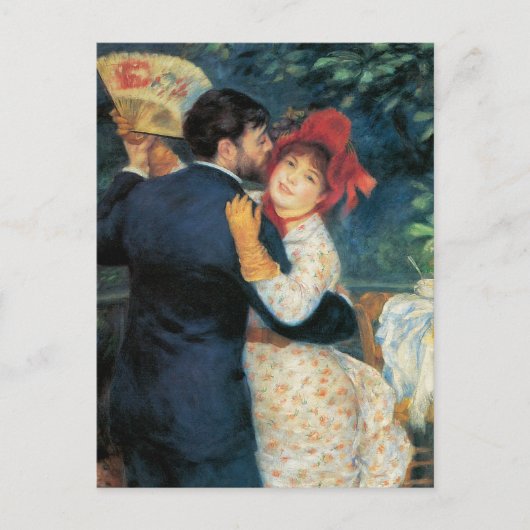 Het dansen in de Druk van het Land Briefkaart (Voorkant)