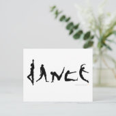 Het Dansen van de dans het Ontwerp van het Briefkaart (Staand voorkant)