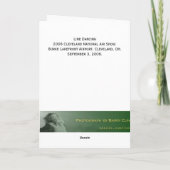 Het Dansen van de lijn Kaart (Achterkant)