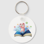 Het dansen van het varken op een Sleutelhanger van (Achterkant)