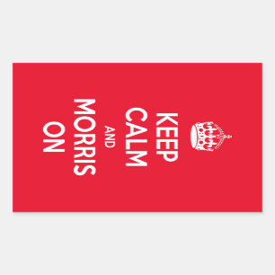 Het Dansen van Morris Rechthoekige Sticker