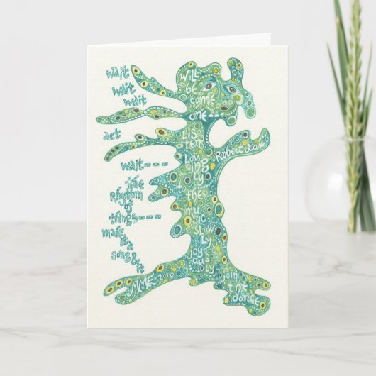 Het dansen Zijnd Notecard Kaart (Voorkant)