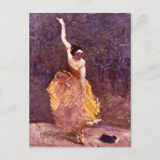 Het dansmeisje van Toulouse-Lautrec Briefkaart