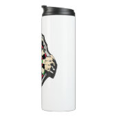 Het dartboard op je borst Darts Fever Thermosbeker (Geroteerd rechts)