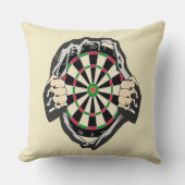 Het dartboard op je borst. kussen (Voorkant)