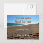 Het Date Beach Theme Briefkaart opslaan (Voorkant / Achterkant)