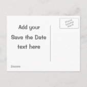 Het datumontwerp opslaan aankondigingskaart (Achterkant)