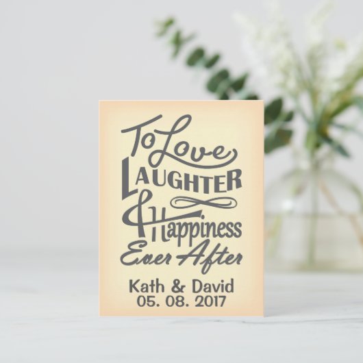 Het datumontwerp opslaan aankondigingskaart (Staand voorkant)