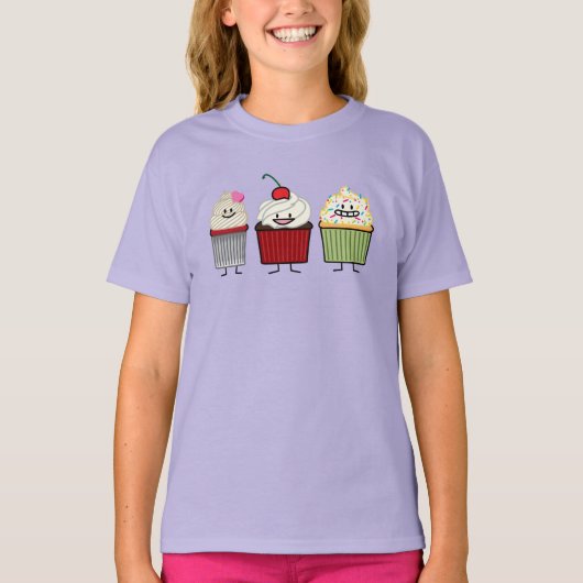 Het de familiesuikerglazuur van Cupcake bestrooit T-shirt (Voorkant)