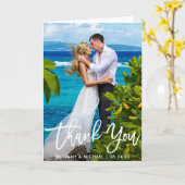 Het de Moderne Vouw van de Foto van het huwelijk V Kaart (Gele Bloem)