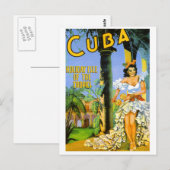 Het de vakantieeiland van Cuba van de keerkringen Briefkaart (Voorkant / Achterkant)