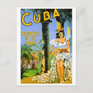 Het de vakantieeiland van Cuba van de keerkringen Briefkaart