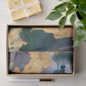 Het debetpapier van de Golden Peacock Tissuepapier (Geschenk)