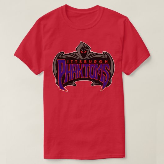 Het debuut Pittsburgh Phantoms Roller Hockey T-shirt (Design voorkant)
