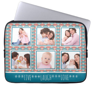 Het Decoratieve Patroon van de Collage van de Foto Laptop Sleeve