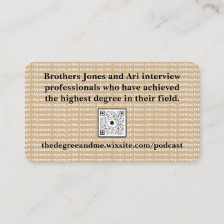 Het Degree en Me Visitekaartje