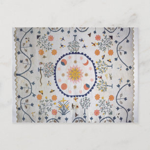 Het dekbed van Applique met Zon, Maan, Sterren Briefkaart